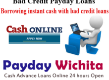 Borrowing instant cash with bad credit loans